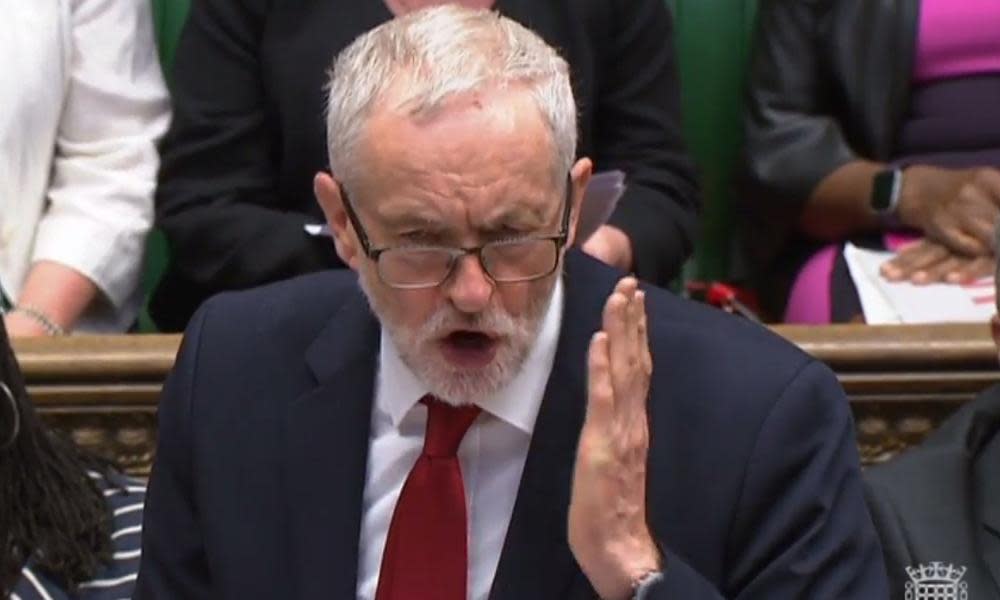 Jeremy Corbyn at Prime Minister’s Questions