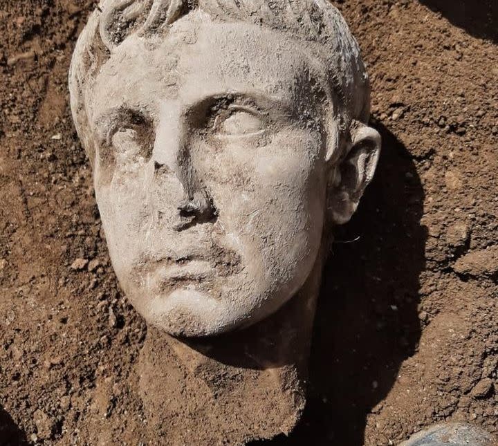 A 2,000-year-old marble head of Augustus, Rome's first emperor was found in Isernia, an Italian town in the south central region of Molise.