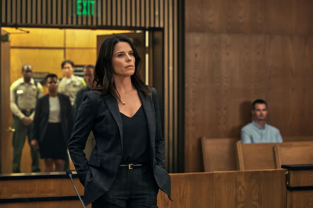 Lara Solanki/Netflix Neve Campbell on 'The Lincoln Lawyer'