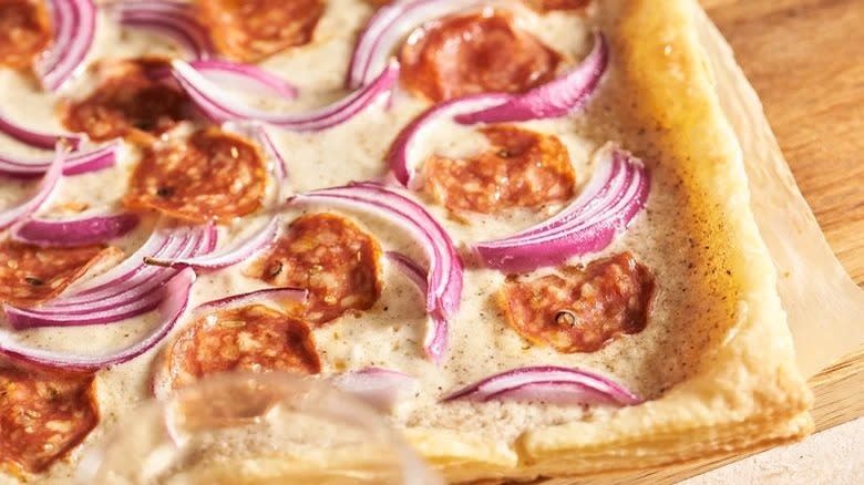 flammkuchen puff pastry pizza