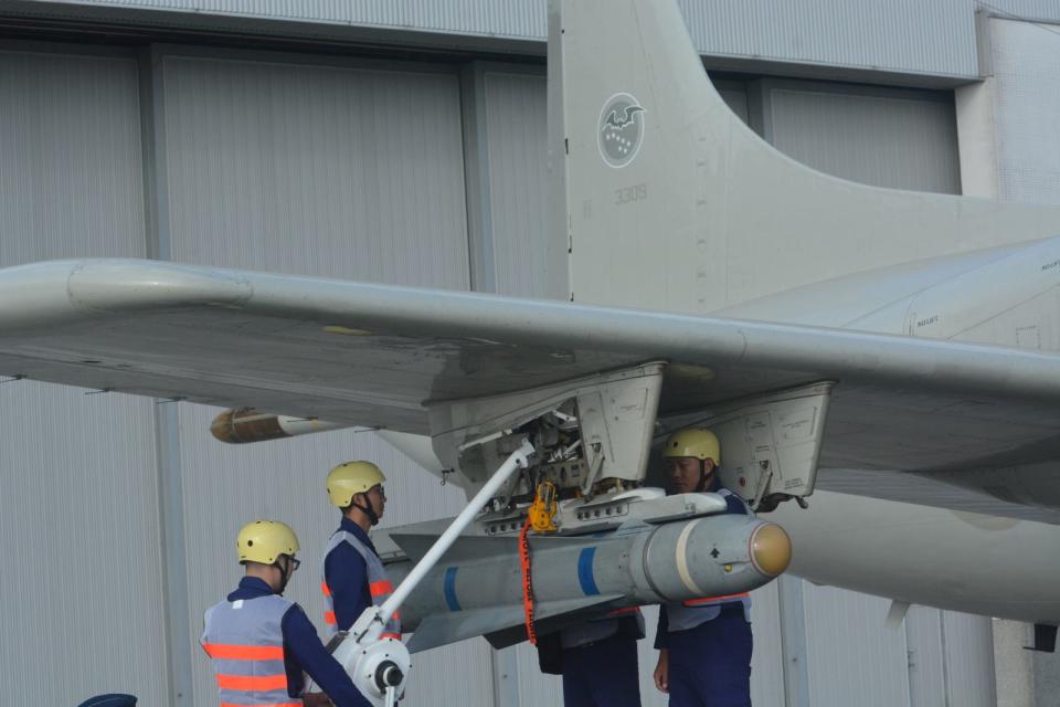 P-3C反潛機掛小牛飛彈。資料照片