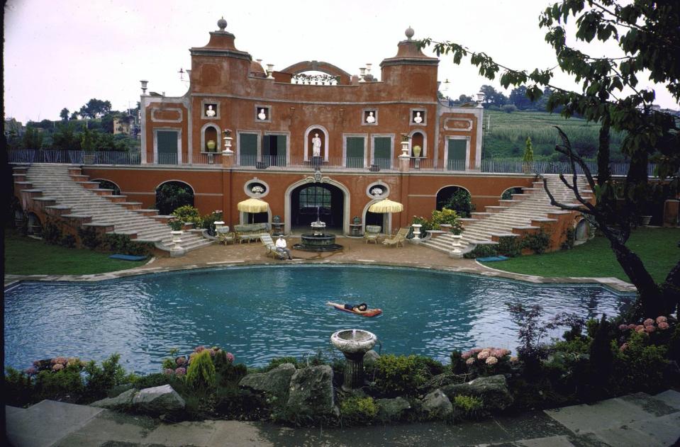 Sophia Loren's Roman Villa Pool House