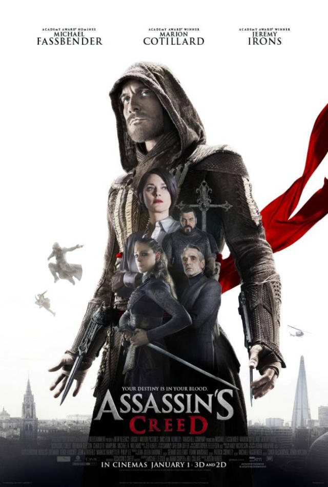  Movie Poster ASSASSIN'S CREED 2 Sided ORIGINAL Advance 27x40  MICHAEL FASSBENDER: Posters & Prints