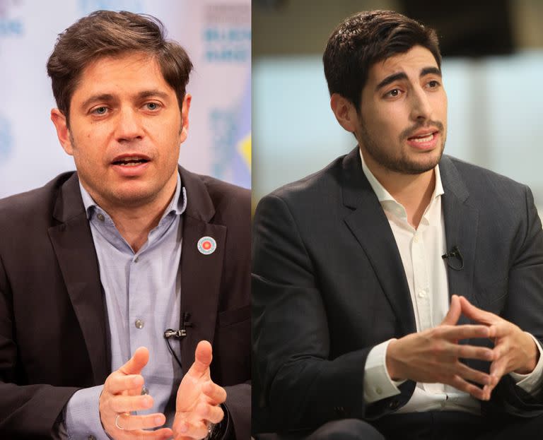 Axel Kicillof y Facundo Moyano