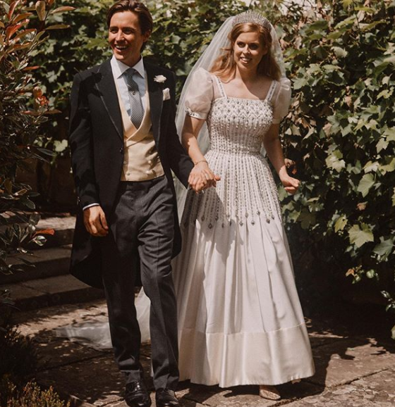 Princess Beatrice and Edorado on their wedding day