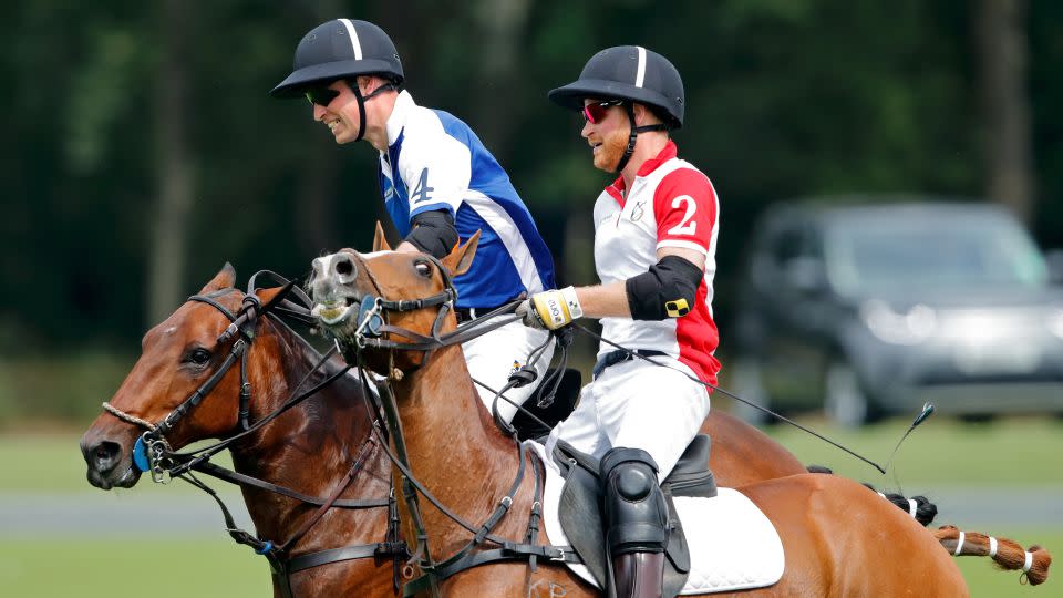 William and Harry have frequently gone head-to-head in polo matches over the years.  - Max Mumby/Indigo/Getty Images