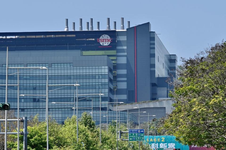 This photo taken on March 25, 2021 shows a factory of Taiwanese semiconductors manufacturer TSMC at Central Taiwan Science Park in Taichung.<span class="copyright">Sam Yeh- AFP/Getty Images)</span>