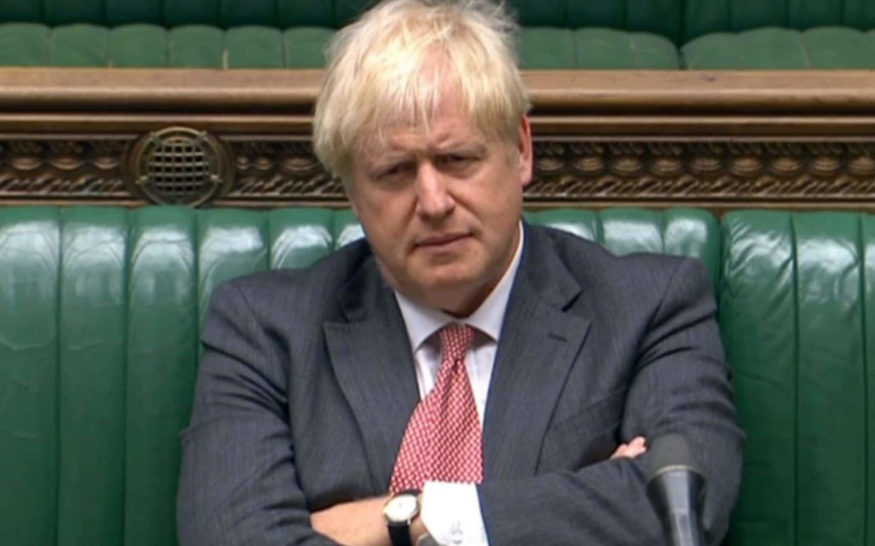 Boris Johnson has faced bruising criticism in the House of Commons over the Internal Market Bill. - AFP