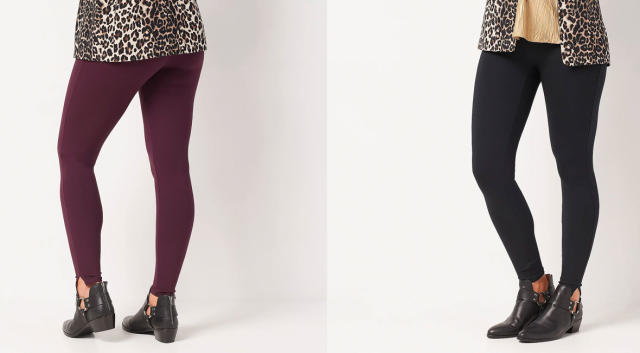 SPANX Leggings for Women Ponte Ankle Leggings (Regular and Plus Sizes)  Black XS - Tall at  Women's Clothing store