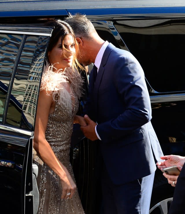 Sandra Bullock and boyfriend Bryan Randall at the 'Ocean's 8' premiere in NYC on June 5, 2018.