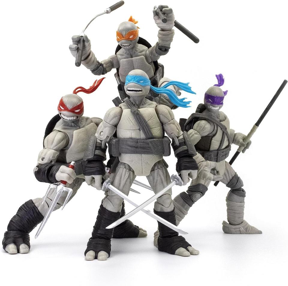 Comic Inspired Black & White Teenage Mutant Ninja Turtles (Image: Amazon)