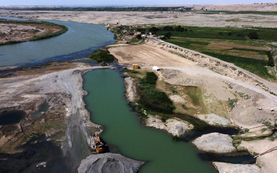 he Euphrates River - AFP