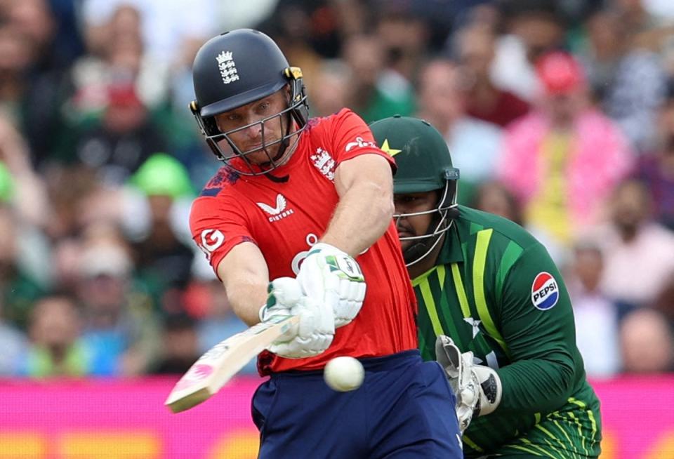 Replacement needed: England will be without captain Jos Buttler for their third T20 against Pakistan (Action Images via Reuters)