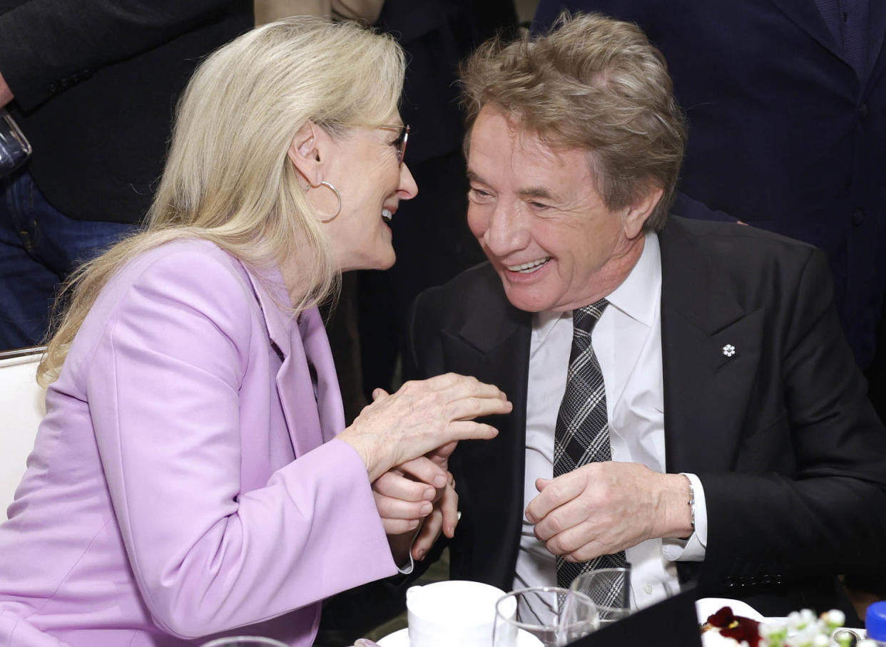 Martin Short and Meryl Streep (Stefanie Keenan / Getty Images for FIJI Water)