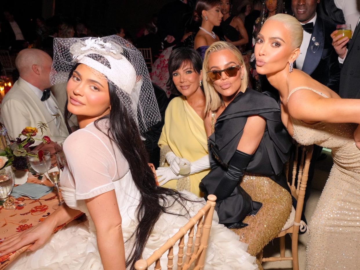 Khloe Kardashian, Kim Kardashian, Kris Jenner, Kylie Jenner 2022 Met Gala