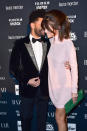 <p>The Weeknd and Selena Gomez at the <em>Harper’s Bazaar</em> Icons party. (Photo by Sean Zanni/Patrick McMullan via Getty Images) </p>