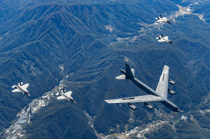 The deployment of the B-52 is part of an extended deterrence agreement that has ramped up the visibility of U.S. strategic assets on the Korean Peninsula. Photo courtesy of South Korea Air Force