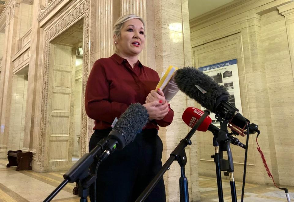 Deputy First Minister Michelle O’Neill said the Executive would do everything it could to avoid introducing the passports (David Young/PA) (PA Wire)