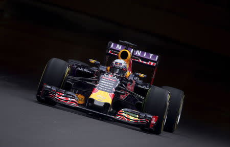 Red Bull Formula One driver Daniel Ricciardo of Australia drives his car during the first free practice session at the Monaco F1 Grand Prix May 21, 2015. REUTERS/Stefano Rellandini