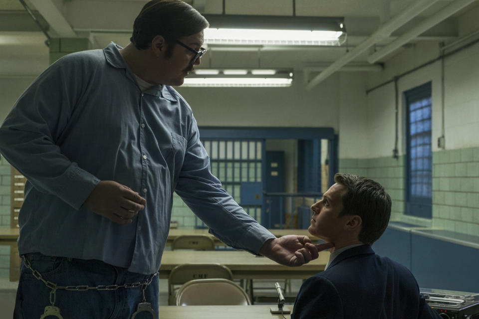 Cameron Britton, Jonathan Groff, Mindhunter. Courtesy of Netflix