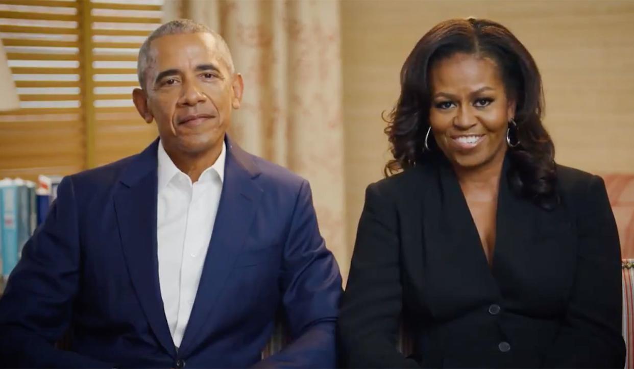 Barack (left) and Michelle Obama