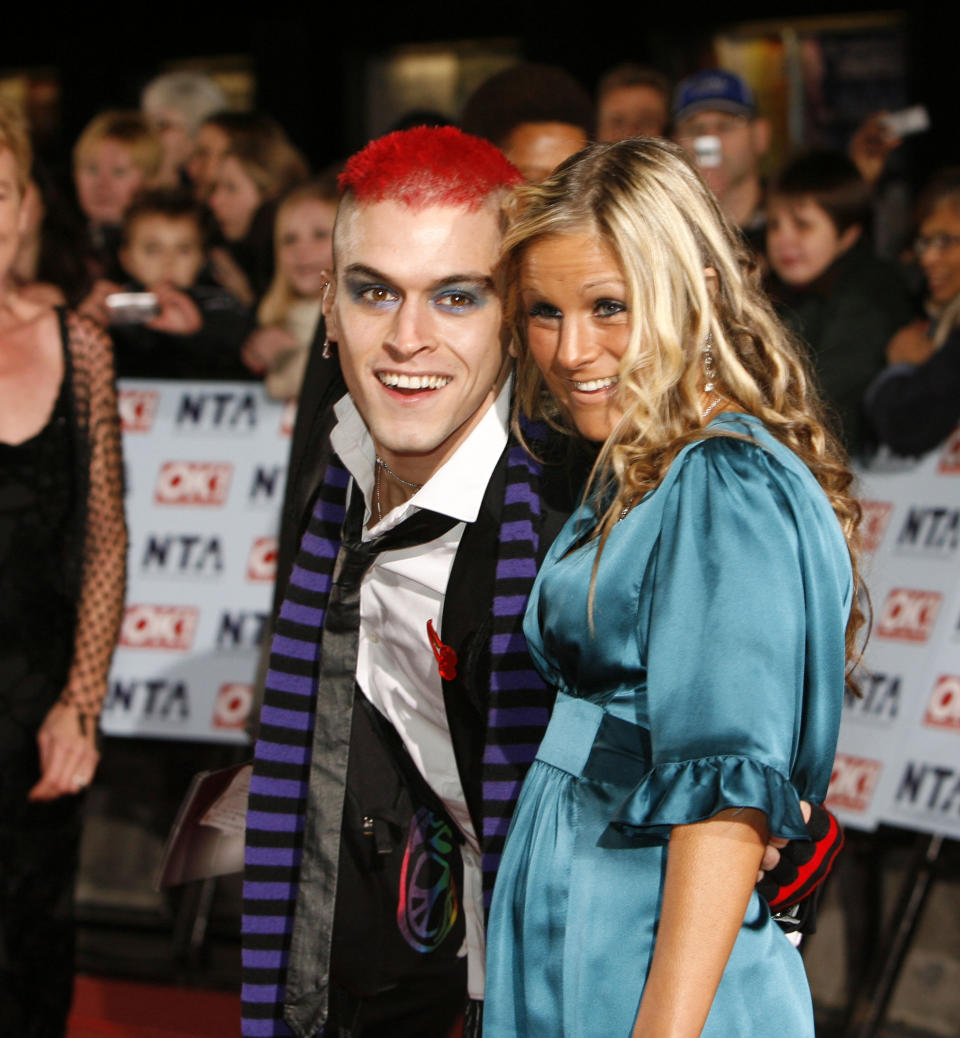 Pete Bennett and Nikki Grahame during 12th Anniversary National Television Awards - Arrivals at Royal Albert Hall in London, Great Britain. (Photo by Richard Lewis/WireImage)