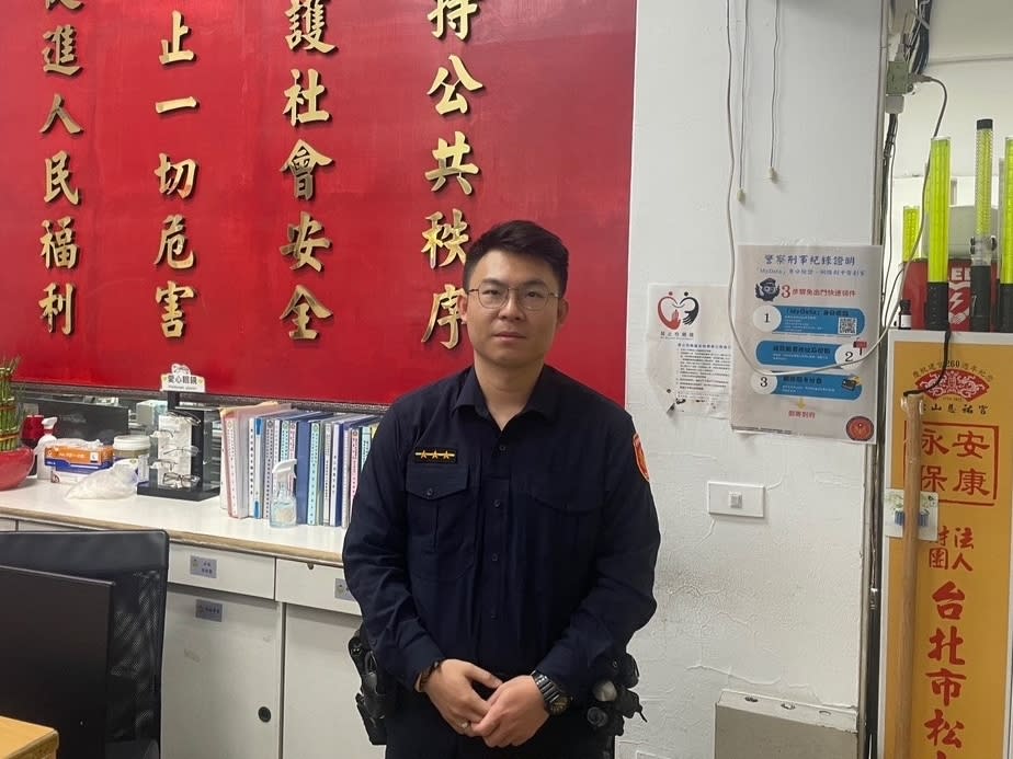 圖說：臺北市萬華分局華江派出所警員鍾育致。