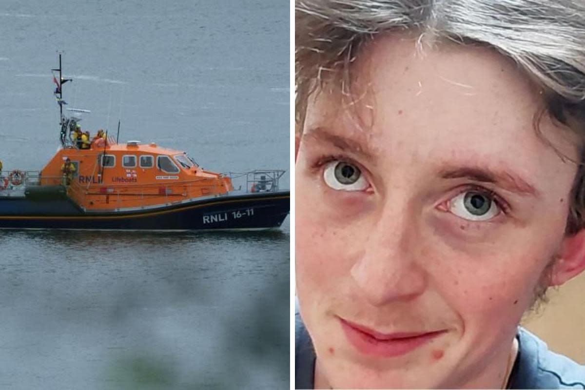 Lifeboat crews helped recover two bodies in Pembrokeshire in a 24-hour period, including a person found dead in the search for missing teenager Luke, right <i>(Image: RNLI Angle Lifeboat/Dyfed-Powys Police)</i>