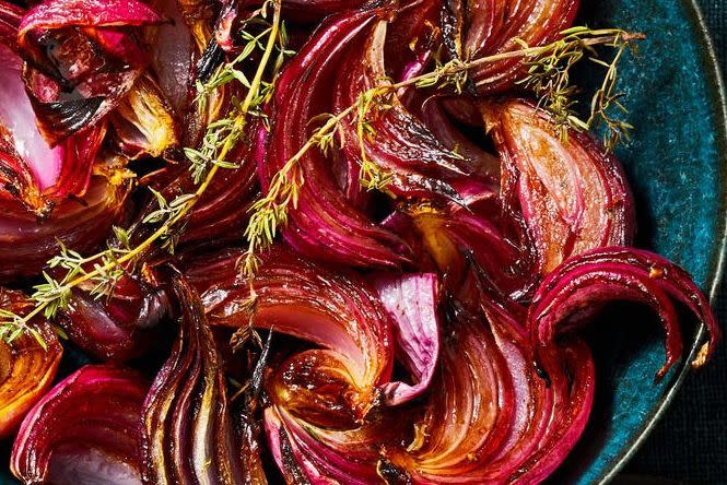 Balsamic Roasted Red Onions