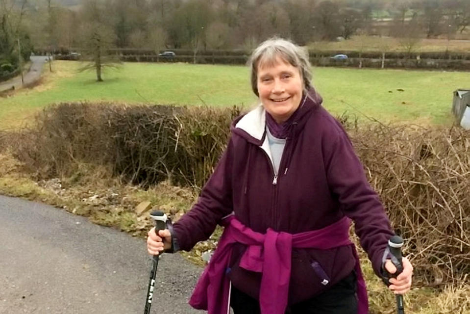 Pip Peacock, 63, fwas trampled by a herd of cows. (SWNS)