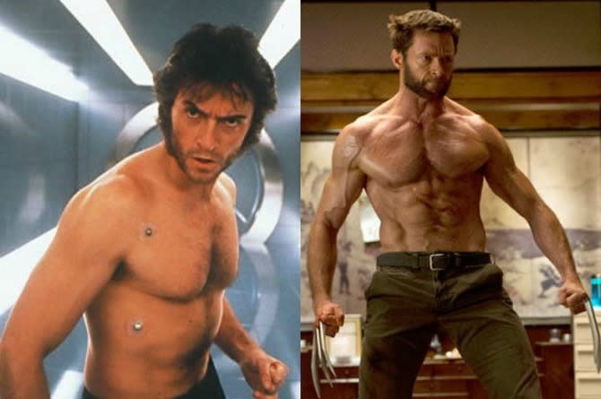 13. Wolverine, en 2000 y en 2013. James Howlett, comúnmente llamado Wolverine, es un personaje ficticio, superhéroe de Marvel Comics, miembro de los X-Men y ocasionalmente, parte de Los Vengadores. Su primera aparición la realizó dentro de las páginas del número 180 del cómic The Incredible Hulk, en octubre de 1974. Fue creado por Len Wein, Herb Trimpe y John Romita Sr.  Foto: Amazon.com