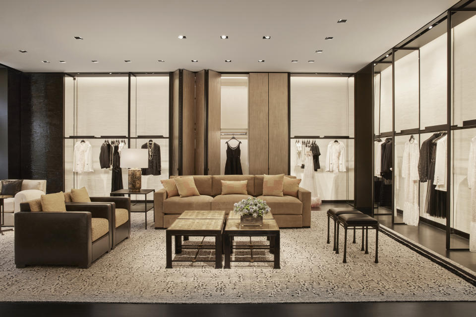 The interior of Chanel’s new boutique in Beverly Hills.