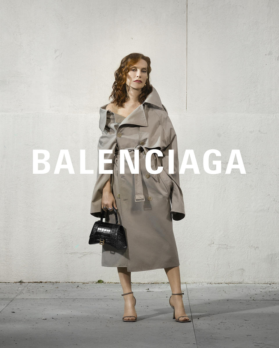 Isabelle Huppert in the Balenciaga campaign. - Credit: Katy Grannan/Courtesy of Balenciaga