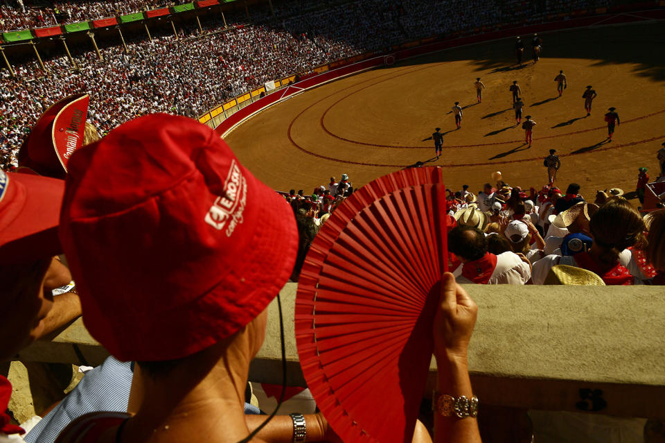 Running of the Bulls in Pamplona, Spain