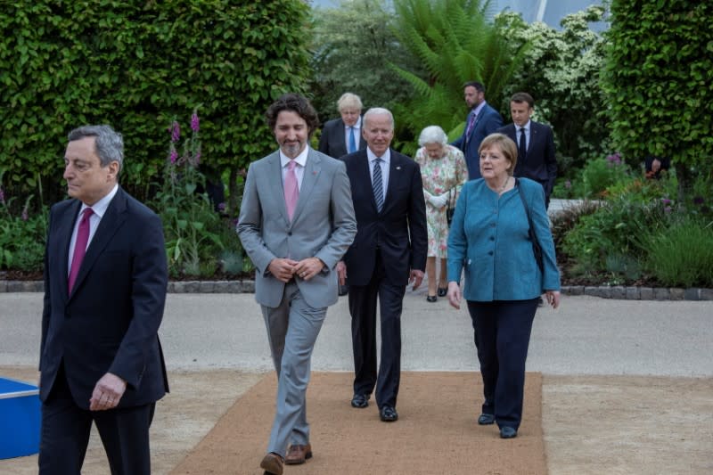 Reception at The Eden Project on the sidelines of the G7 summit in Cornwall