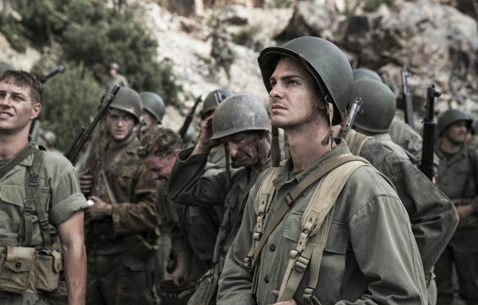 Andrew Garfield 出演戰爭電影《鋼鋸嶺》（Hacksaw Ridge）。