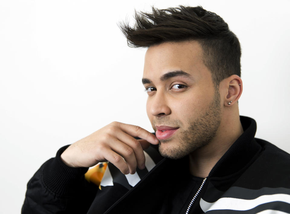 FILE - In this Monday, Feb. 27, 2017, file photo, singer Prince Royce poses for a portrait in New York. Royce says he’s looking forward to headlining the 2019 Major League Soccer All-Star Concert because he loves singing live. He also looks to gain some new fans. (Photo by Brian Ach/Invision/AP, File)