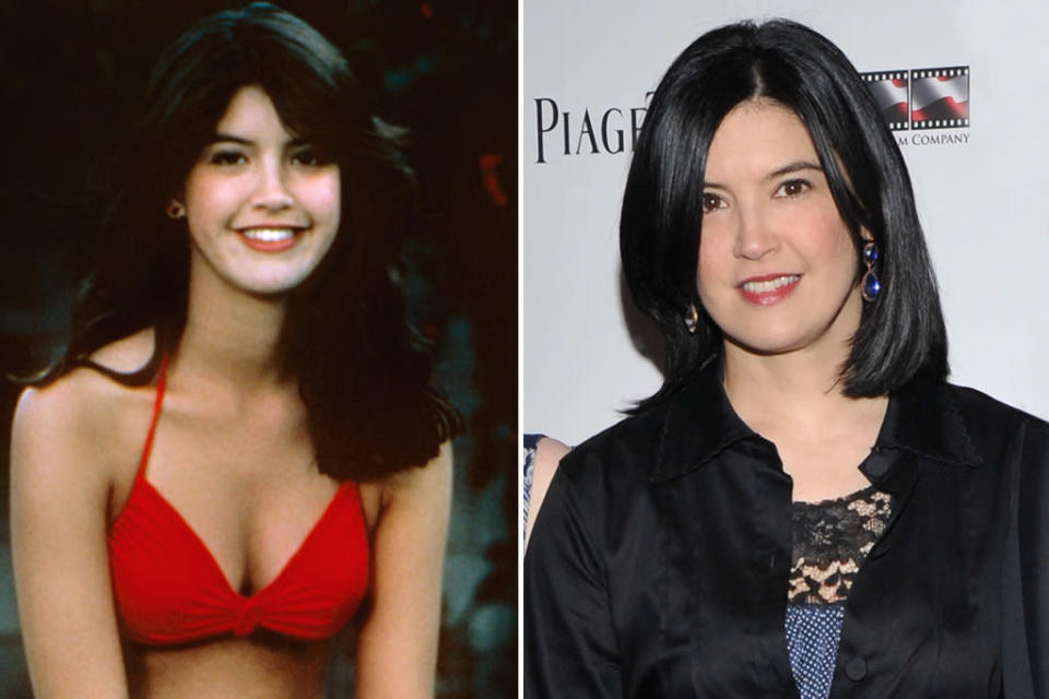 Phoebe Cates<br> <a href="http://movies.yahoo.com/person/phoebe-cates/" data-ylk="slk:Phoebe Cates;elm:context_link;itc:0;sec:content-canvas" class="link ">Phoebe Cates</a> made a splash in "Fast Times" when she emerged from a swimming pool in her iconic red bikini. In the '80s, Cates was a huge star, but she hasn't appeared in a film since 2001's "<a href="http://movies.yahoo.com/movie/the-anniversary-party/" data-ylk="slk:The Anniversary Party;elm:context_link;itc:0;sec:content-canvas" class="link ">The Anniversary Party</a>." Cates's decision to dial back on the acting was hers -- in the years since, she's dedicated her time to raising the children she shares with husband Kevin Klein. In 2006, Cates opened a <a href="http://buzzlog.yahoo.com/buzzlog/94437/whatever-happened-to-phoebe-cates" data-ylk="slk:boutique in New York City;elm:context_link;itc:0;sec:content-canvas" class="link ">boutique in New York City</a>.