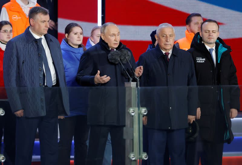 Rally in Red Square on 10th anniversary of Russia's annexation of Crimea