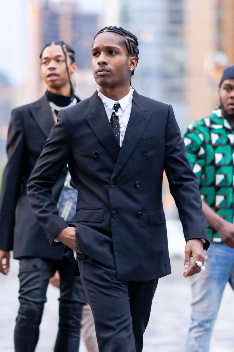 A$AP Rocky looking sharp in a classic 6x2 number.