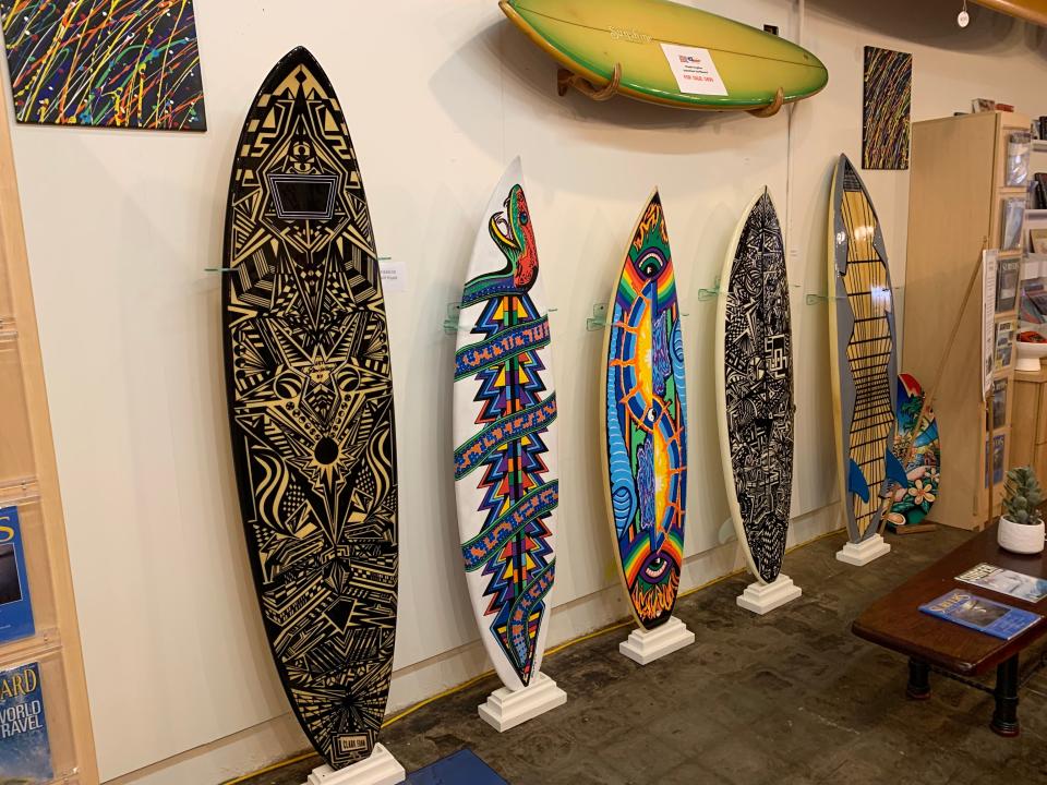 The Texas Surf Museum is small but full of color and background. It's free and part of the Water Street Market district, which includes cool places to eat and drink.