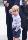 <p>Prince George <a href="https://www.townandcountrymag.com/society/tradition/g10314634/photos-prince-george-princess-charlotte-royal-tour/" rel="nofollow noopener" target="_blank" data-ylk="slk:touched down in Poland;elm:context_link;itc:0;sec:content-canvas" class="link ">touched down in Poland</a> for a royal tour and, of course, the prince showed his adorably pouty face to the cameras. </p>