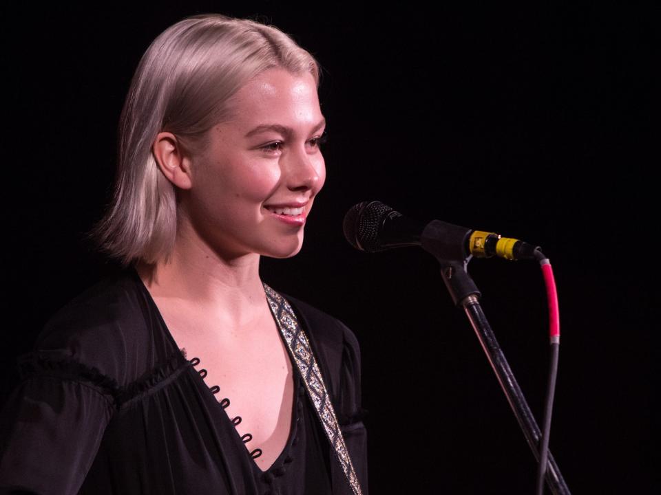 Phoebe Bridgers performs at the Central Presbyterian Church on March 18, 2017 in Austin, Texas.