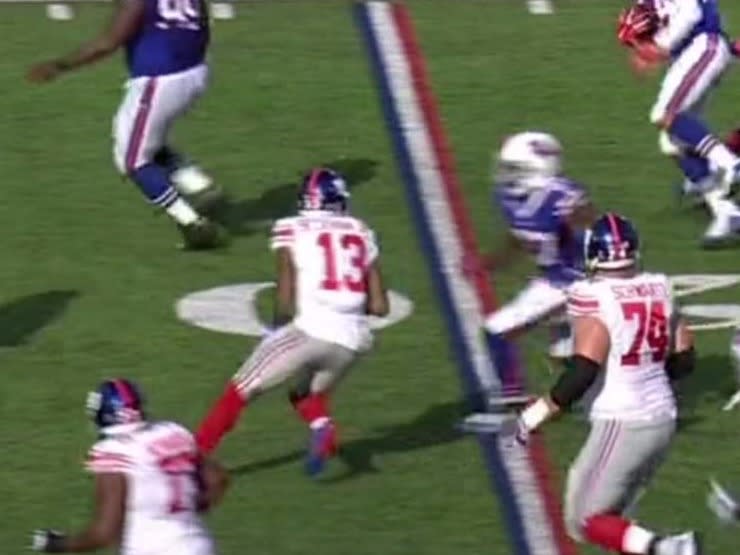 Odell Beckham Jr cheapshot punch