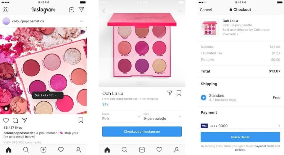 Instagram's Checkout feature will let you purchase items directly through the social media app. (Image: Instagram)