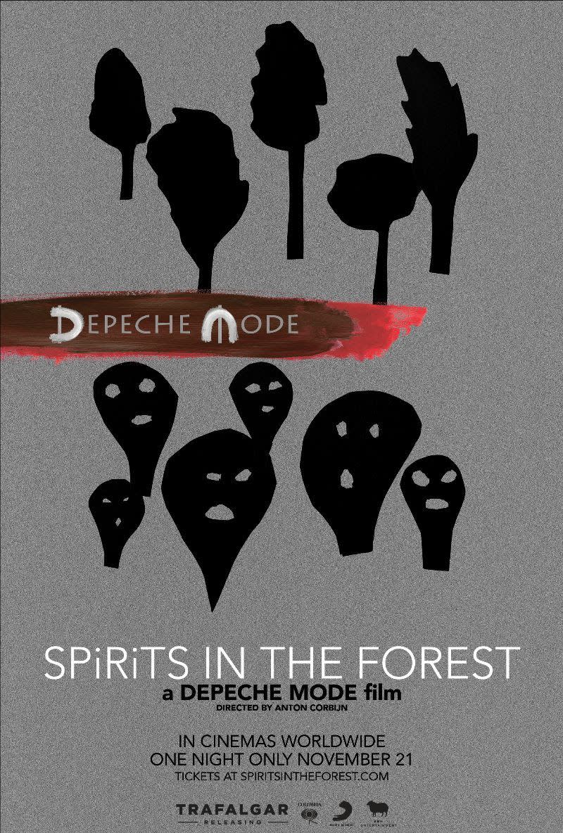 Dpeche Mode spirits in the forest concert film poster