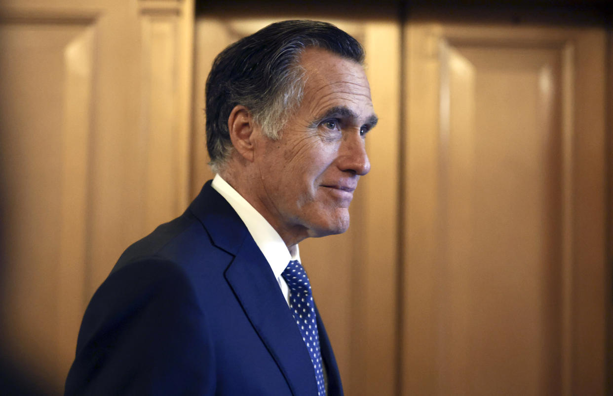 Mitt Romney in the U.S. Capitol Building (Anna Moneymaker / Getty Images file)