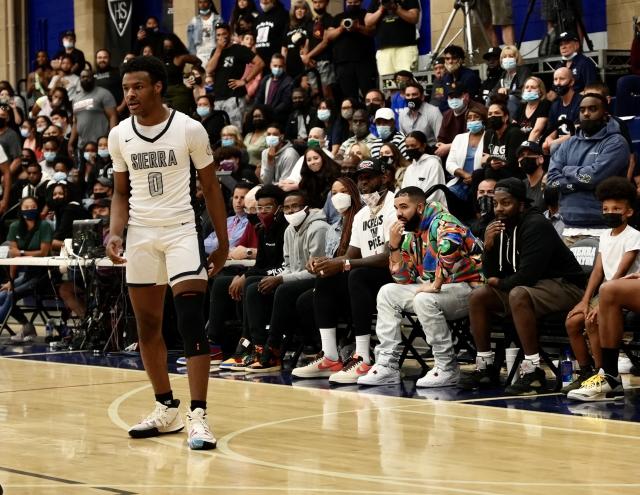 Look: LeBron James courtside watches Bronny James, Sierra Canyon advance to  CIF Division 1 SoCal semifinals - Sports Illustrated High School News,  Analysis and More