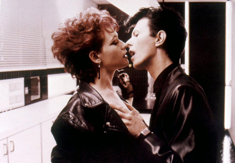 <p><i>The Hunger</i>, an erotic thriller directed by Tony Scott, gave Bowie a role he was born to play: A vampire born in the 18th century. (Movie: Everett)</p>