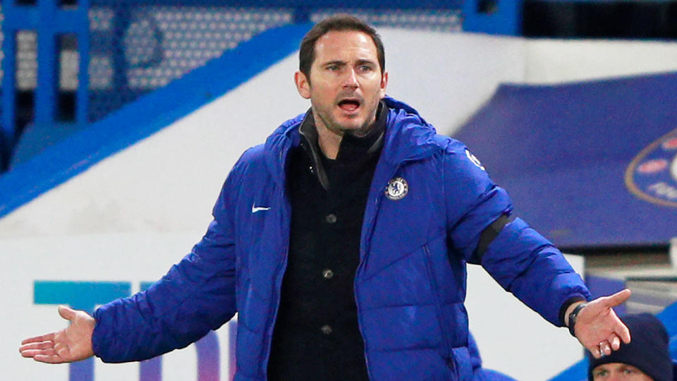 Pictured here, Frank Lampard remonstrates about a decision during a game.